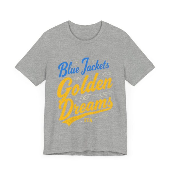 Blue Jackets Golden Dreams FFA T-Shirt – Motivational Typography for Agricultural Leaders - Image 51