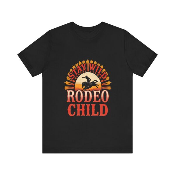 Stay Wild Rodeo Child T-Shirt – Vintage Western Graphic with Bronc Rider