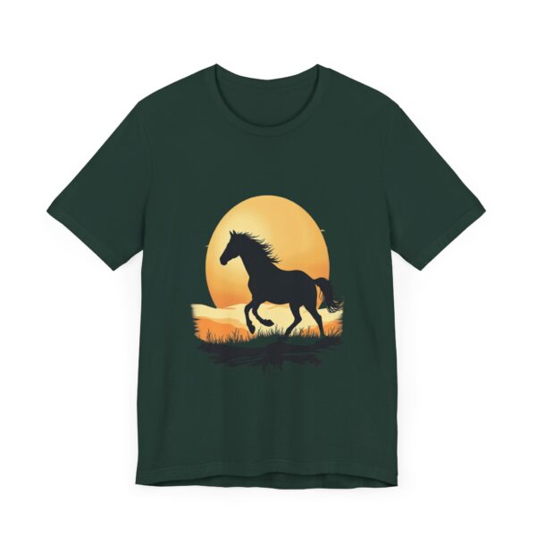 Sunset Rides Equestrian Serenity T-Shirt – Horseback Riding Sunset Graphic Tee - Image 43