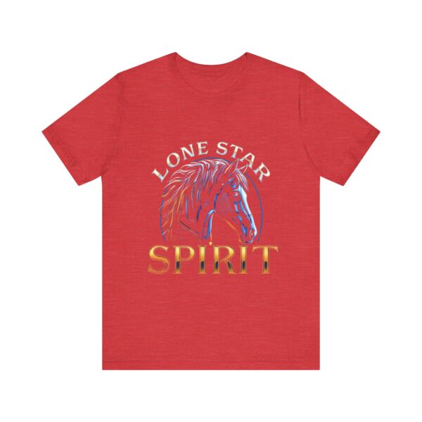 Metallic Lone Star Spirit T-Shirt with Cyber Style Horse Graphic - Texas Pride Apparel — Rodeo Style - Image 21