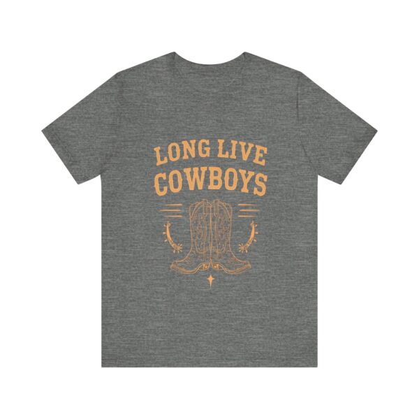 Long Live Cowboys Rustic Spur & Boot T-Shirt – Western Country Graphic Tee - Image 5