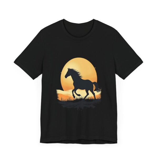 Sunset Rides Equestrian Serenity T-Shirt – Horseback Riding Sunset Graphic Tee - Image 11