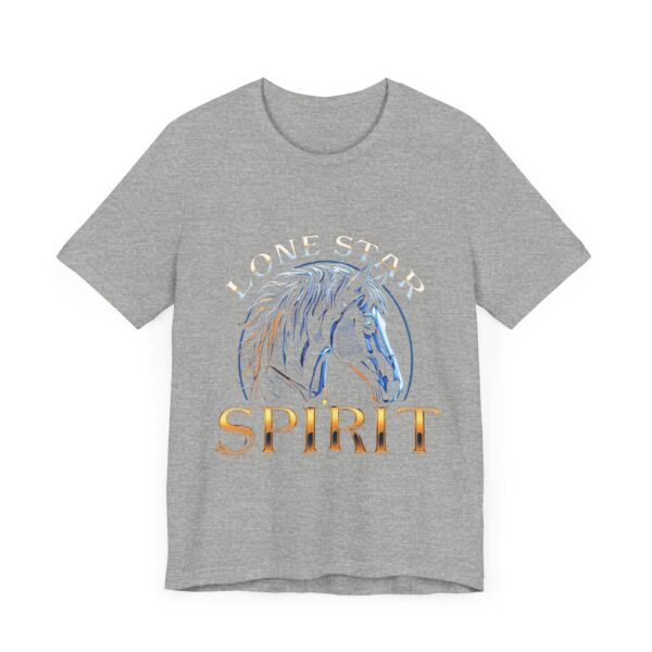 Metallic Lone Star Spirit T-Shirt with Cyber Style Horse Graphic - Texas Pride Apparel — Rodeo Style - Image 15