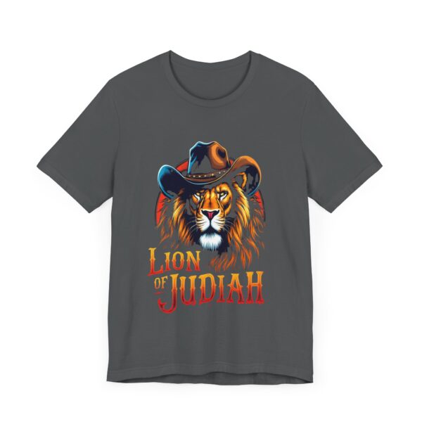 Ferocious Lion of Judah T-Shirt – Cowboy Gear Design for Faith and Strength - Image 55