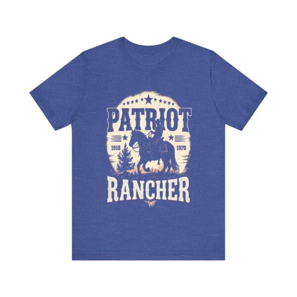 Patriot Rancher T-Shirt - Western Cowboy Graphic Tee for Proud Ranchers & Country Lovers - Image 17