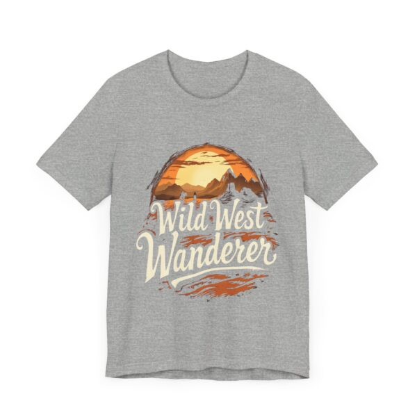 Wild West Wanderer - Desert Horizon Flowing Script - - T-Shirt — Cowboy Aesthetic - Image 15