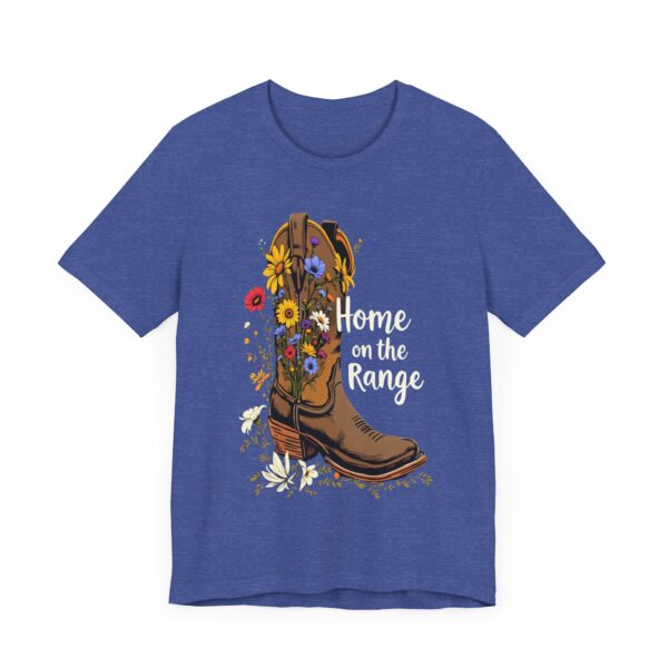 Hand-Drawn Cowboy Boot Wildflower Tee | 'Home on the Range' Vintage Inspiration - T-Shirt - Image 19