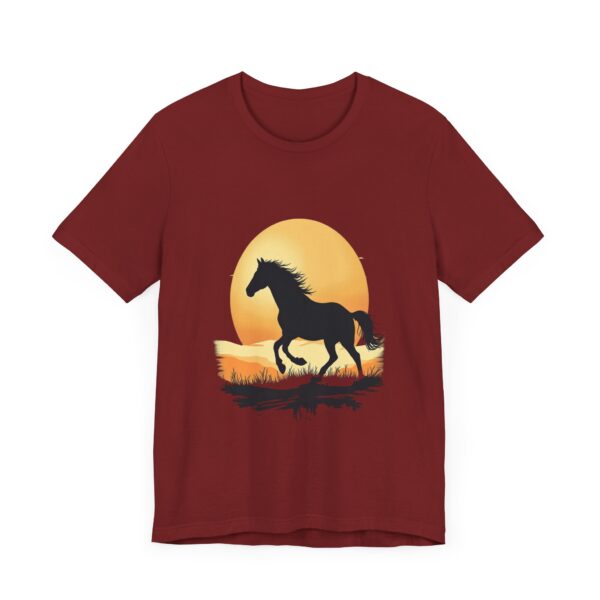 Sunset Rides Equestrian Serenity T-Shirt – Horseback Riding Sunset Graphic Tee - Image 67