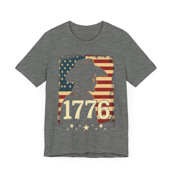 1776 Freedom T-Shirt – Cowboy Patriotic Vintage Graphic Design - Image 7