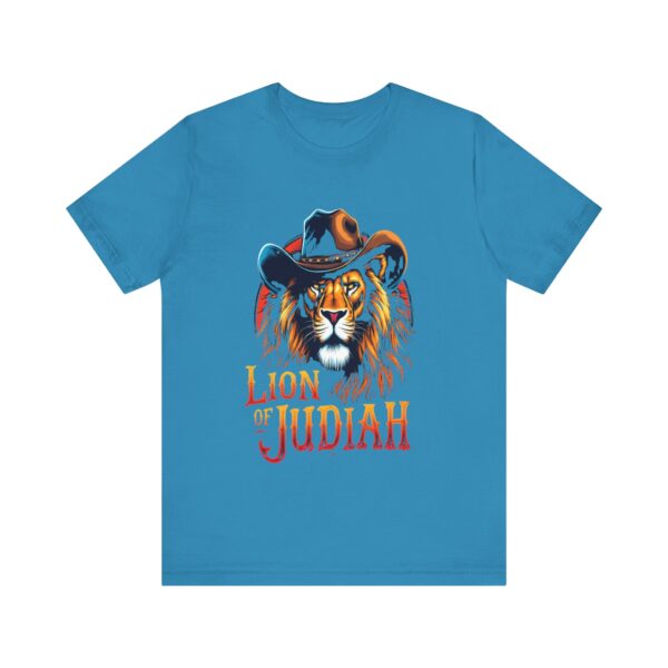 Ferocious Lion of Judah T-Shirt – Cowboy Gear Design for Faith and Strength - Image 41