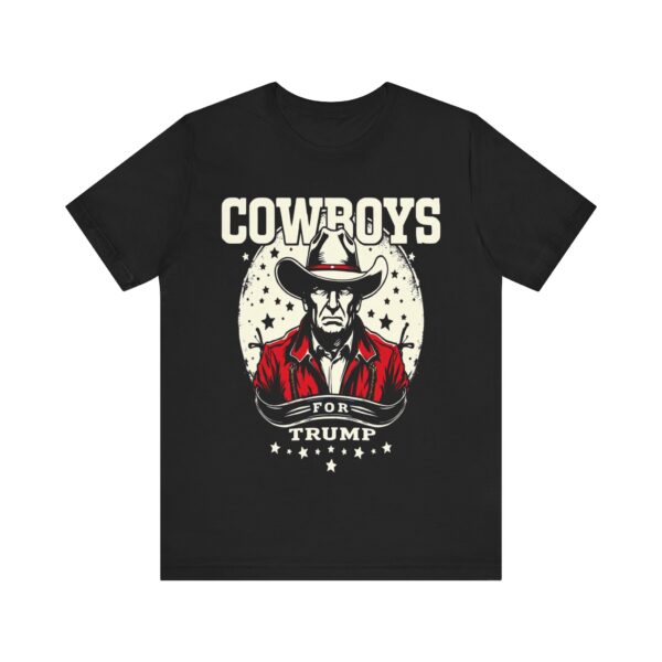 Cowboys for Trump - Western Patriotic T-Shirt, Cowboy Humor Tee, Americana Style Apparel — Western T-Shirt