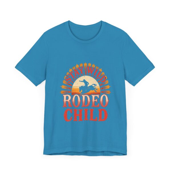 Stay Wild Rodeo Child T-Shirt – Vintage Western Graphic with Bronc Rider - Image 43