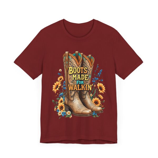 Boots Made for Walkin' T-Shirt – Rustic Cowgirl Boot Design with Country Flair - Image 67