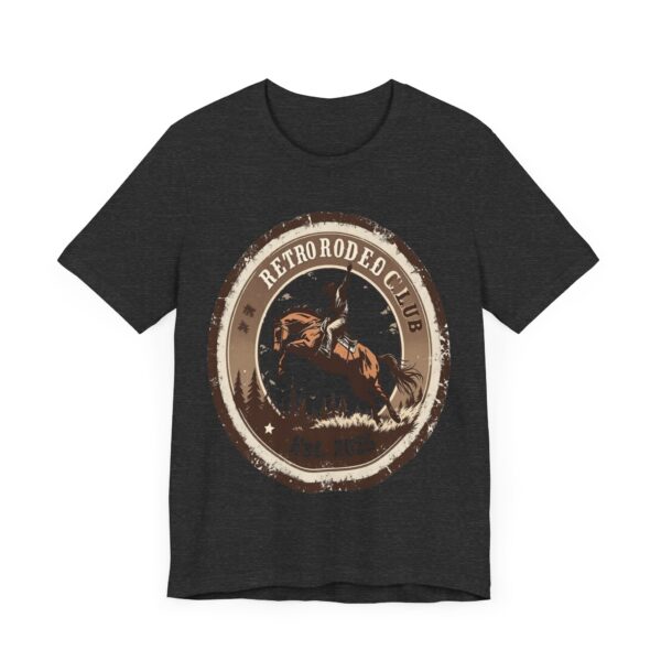 Retro Rodeo Club Bucking Bronco T-Shirt – Vintage Western Stamp Design - Image 59