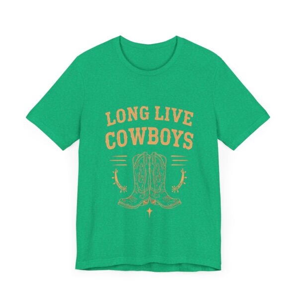 Long Live Cowboys Rustic Spur & Boot T-Shirt – Western Country Graphic Tee - Image 35