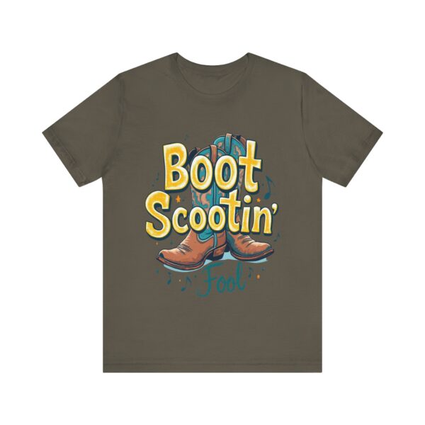 Boot Scootin’ Fool T-Shirt – Playful Country Dance Design with Rustic Charm - Image 17