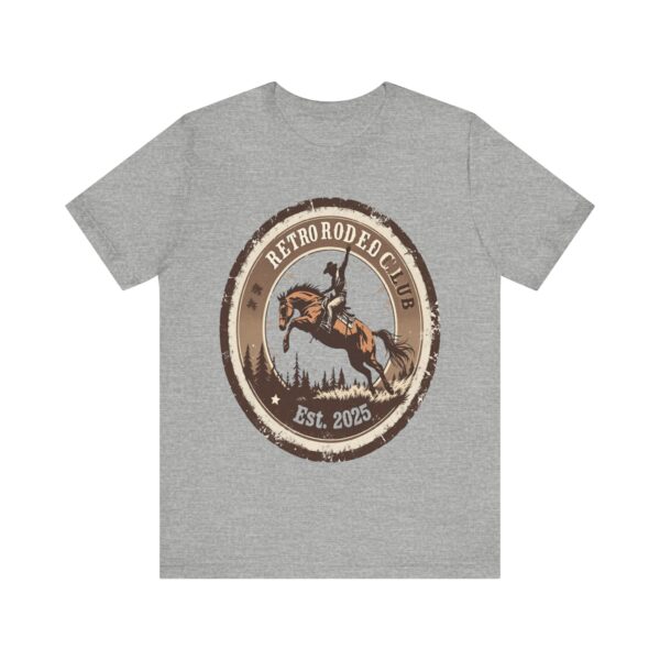 Retro Rodeo Club Bucking Bronco T-Shirt – Vintage Western Stamp Design