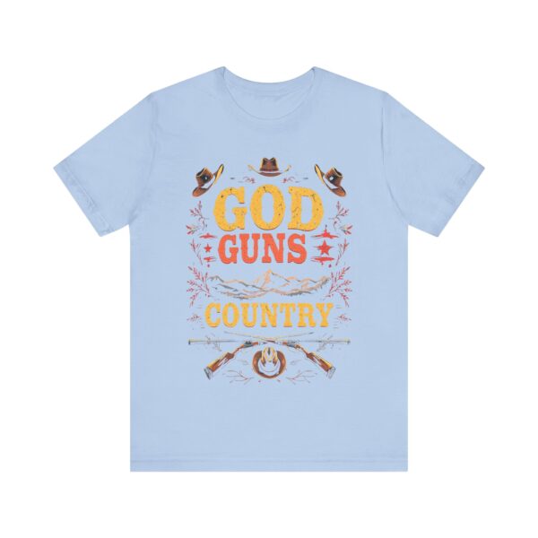 God Guns Country T-Shirt – Bold Cowboy Spirit Design for Patriotic Pride - Image 41