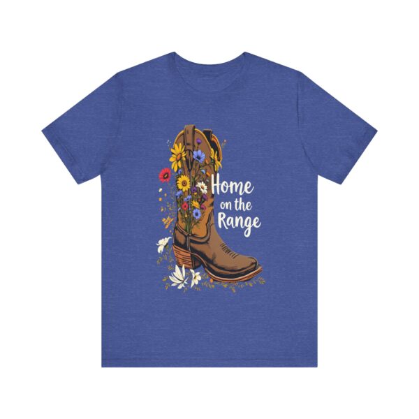 Hand-Drawn Cowboy Boot Wildflower Tee | 'Home on the Range' Vintage Inspiration - T-Shirt - Image 17