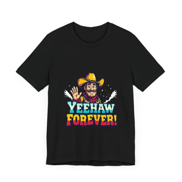 90s Cartoon Cowboy T-Shirt - "Yeehaw Forever!" Retro Western Graphic Tee for Nostalgia Lovers - Image 3