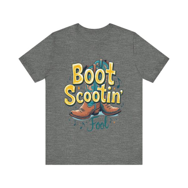 Boot Scootin’ Fool T-Shirt – Playful Country Dance Design with Rustic Charm - Image 5