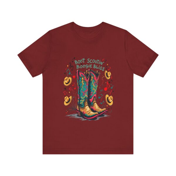 Boot Scootin' Boogie Bliss T-Shirt – Vibrant Country Dance Design with Musical Flair - Image 65