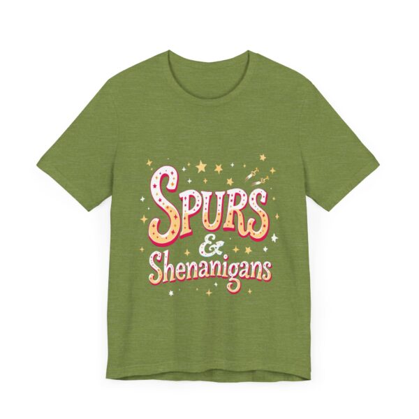 Western Ranch Spurs & Shenanigans Playful Typography | Cowgirl Graphic T-Shirt | Country Style - Image 23