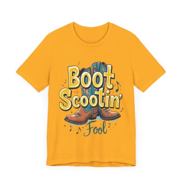 Boot Scootin’ Fool T-Shirt – Playful Country Dance Design with Rustic Charm - Image 3