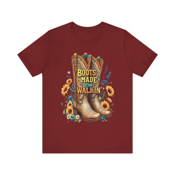 Boots Made for Walkin' T-Shirt – Rustic Cowgirl Boot Design with Country Flair - Image 65