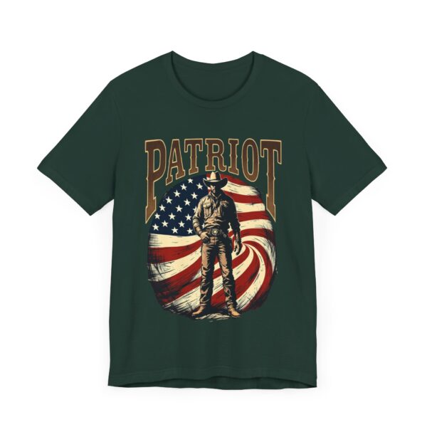 Patriot By Choice T-Shirt – Bold Cowboy Spirit and Patriotic Pride Design - Image 35