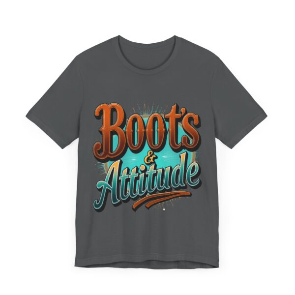 Boots & Attitude T-Shirt – The Cowgirl's Creed Western Graphic - Image 59