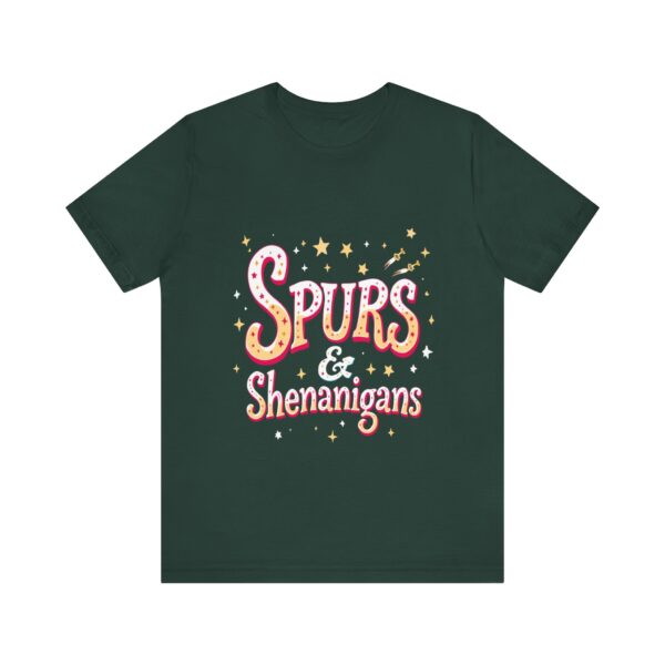 Western Ranch Spurs & Shenanigans Playful Typography | Cowgirl Graphic T-Shirt | Country Style - Image 37