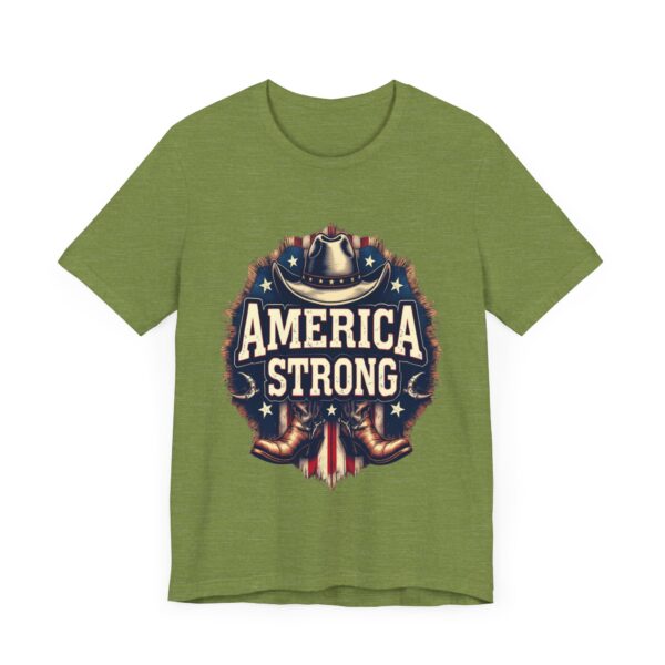 America Strong T-Shirt – Cowboy Pride and Patriotic Spirit Design - Image 19