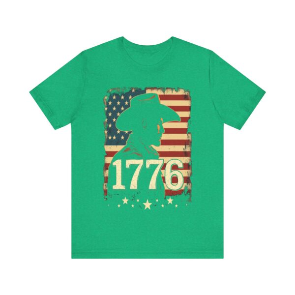 1776 Freedom T-Shirt – Cowboy Patriotic Vintage Graphic Design - Image 29