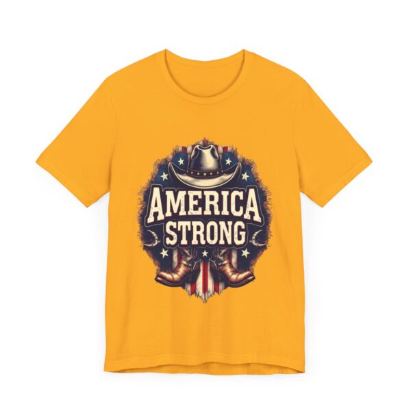 America Strong T-Shirt – Cowboy Pride and Patriotic Spirit Design - Image 15