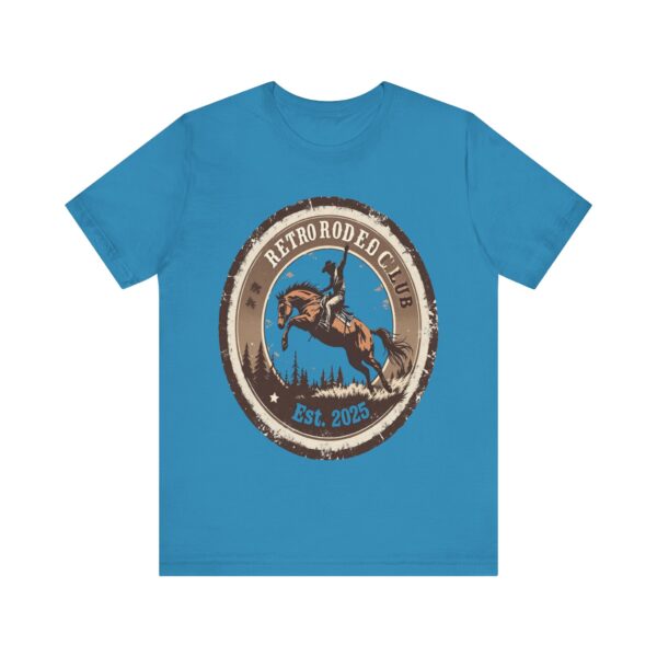 Retro Rodeo Club Bucking Bronco T-Shirt – Vintage Western Stamp Design - Image 45