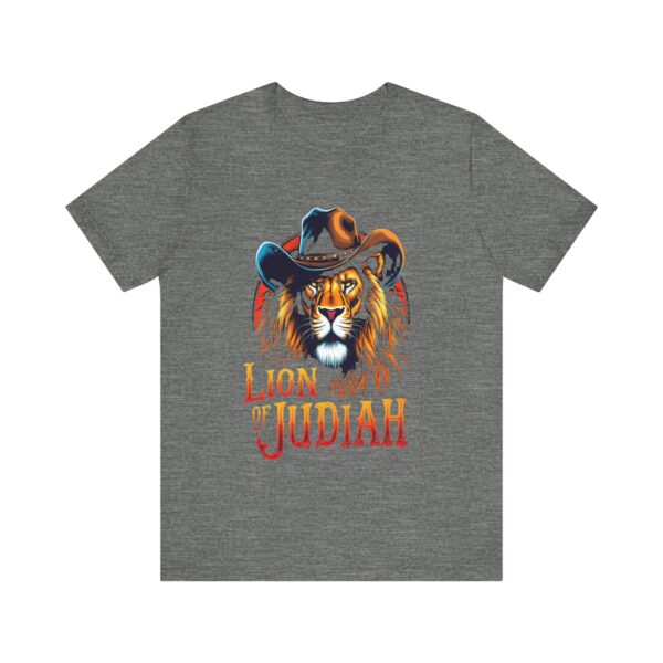 Ferocious Lion of Judah T-Shirt – Cowboy Gear Design for Faith and Strength - Image 9