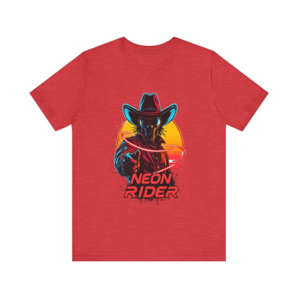 Neon Rider T-Shirt - Futuristic Cowboy With Glowing Lasso Graphic Tee — High-Tech Cowboy - Image 21