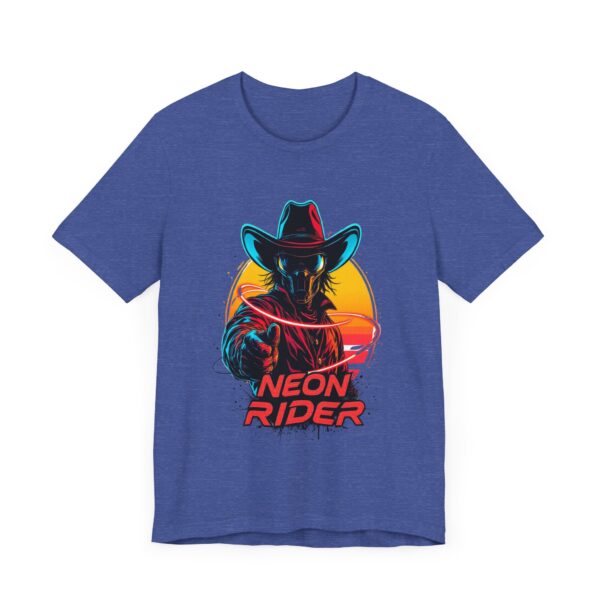 Neon Rider T-Shirt - Futuristic Cowboy With Glowing Lasso Graphic Tee — High-Tech Cowboy - Image 19