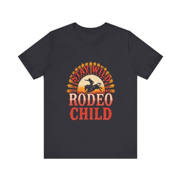 Stay Wild Rodeo Child T-Shirt – Vintage Western Graphic with Bronc Rider - Image 29