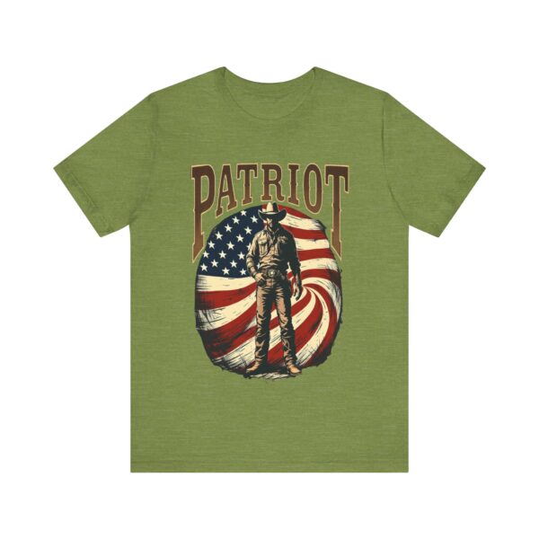 Patriot By Choice T-Shirt – Bold Cowboy Spirit and Patriotic Pride Design - Image 13