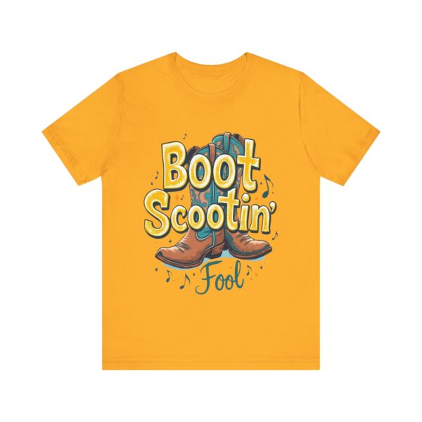 Boot Scootin’ Fool T-Shirt – Playful Country Dance Design with Rustic Charm