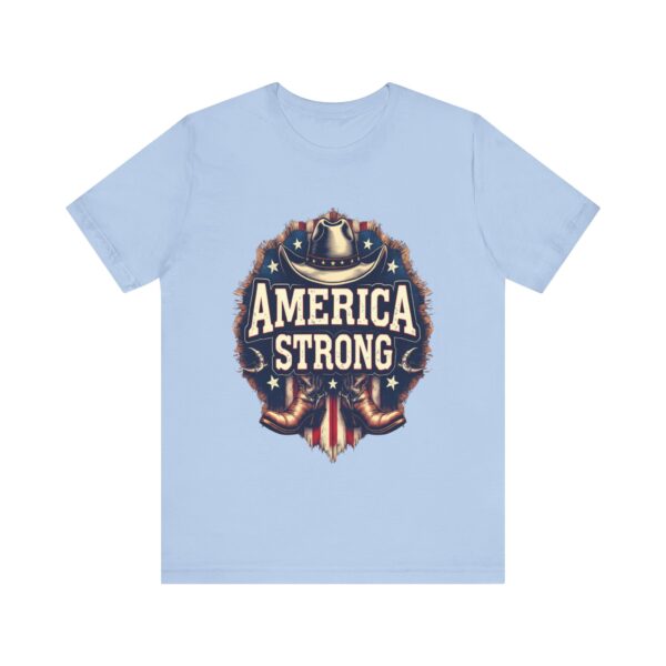 America Strong T-Shirt – Cowboy Pride and Patriotic Spirit Design - Image 45