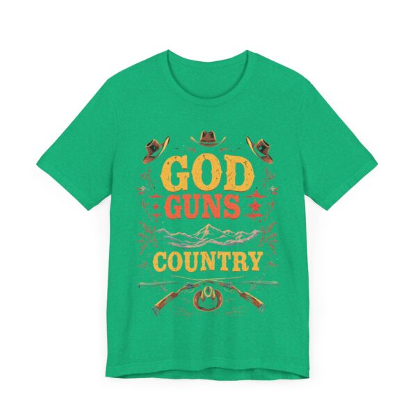 God Guns Country T-Shirt – Bold Cowboy Spirit Design for Patriotic Pride - Image 31