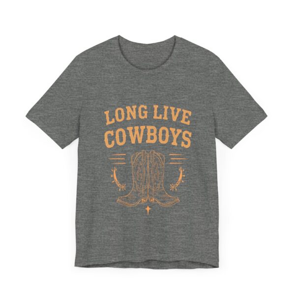 Long Live Cowboys Rustic Spur & Boot T-Shirt – Western Country Graphic Tee - Image 7