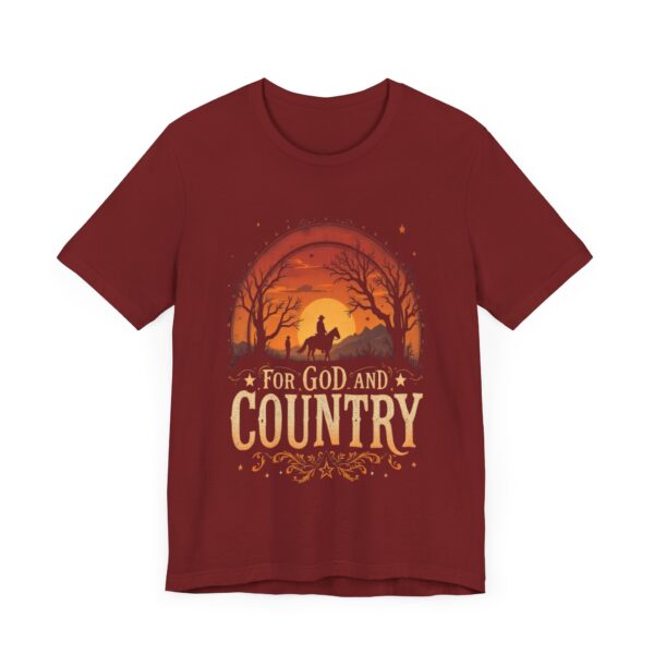 For God and Country T-Shirt – Cowboy Spirit Design for Faith and Freedom - Image 67