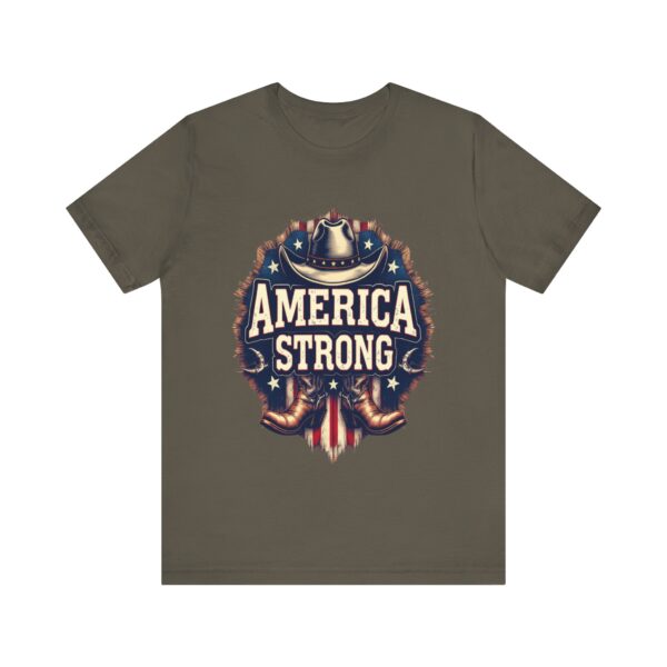 America Strong T-Shirt – Cowboy Pride and Patriotic Spirit Design - Image 21