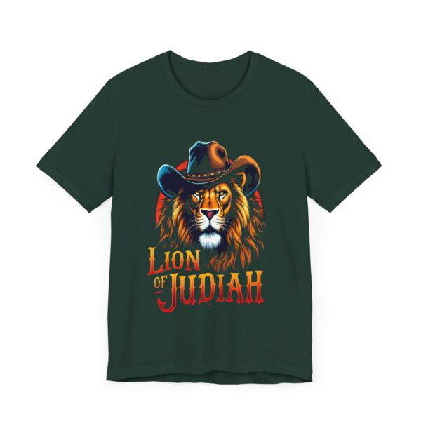 Ferocious Lion of Judah T-Shirt – Cowboy Gear Design for Faith and Strength - Image 39