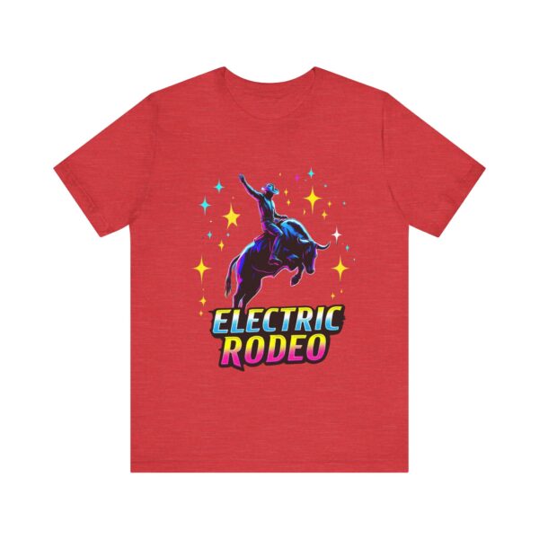 Electric Rodeo Metallic Graphic Tee - Holographic Stars & Bull Rider - T-Shirt — Rodeo Clothing - Image 21