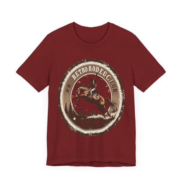 Retro Rodeo Club Bucking Bronco T-Shirt – Vintage Western Stamp Design - Image 67